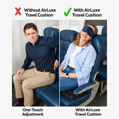 AirLuxe Travel Cushion - Turn Any Seat into First Class Comfort